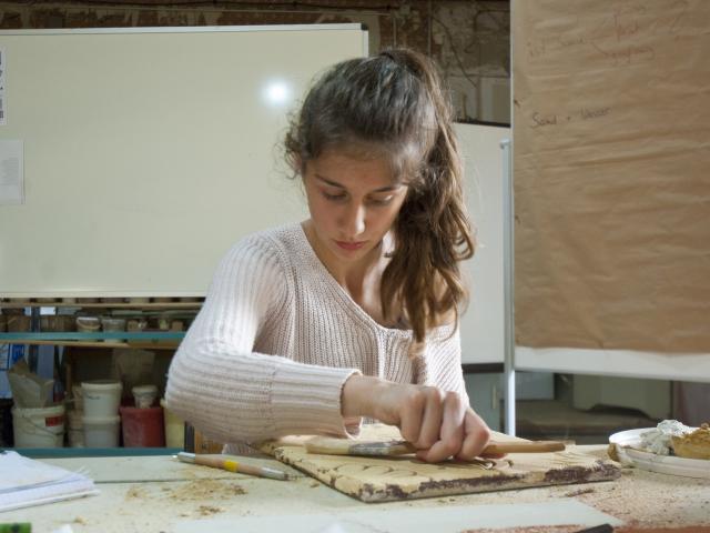 Probeplatten zum Putzen üben. | Foto: Hendrik Silbermann (ARTWORKs) Probeplatten zum Putzen üben. | Foto: Hendrik Silbermann (ARTWORKs)